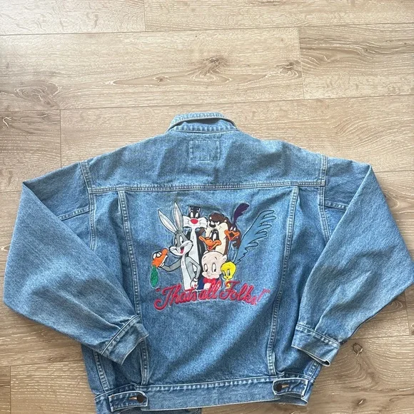Vintage Warner Bros Looney Tunes Jean Jacket - Picture 7 of 8